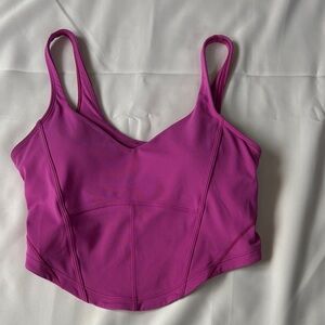 Lululemon Align Corset Tank Top Bra Pow Pink Tone Sz 8